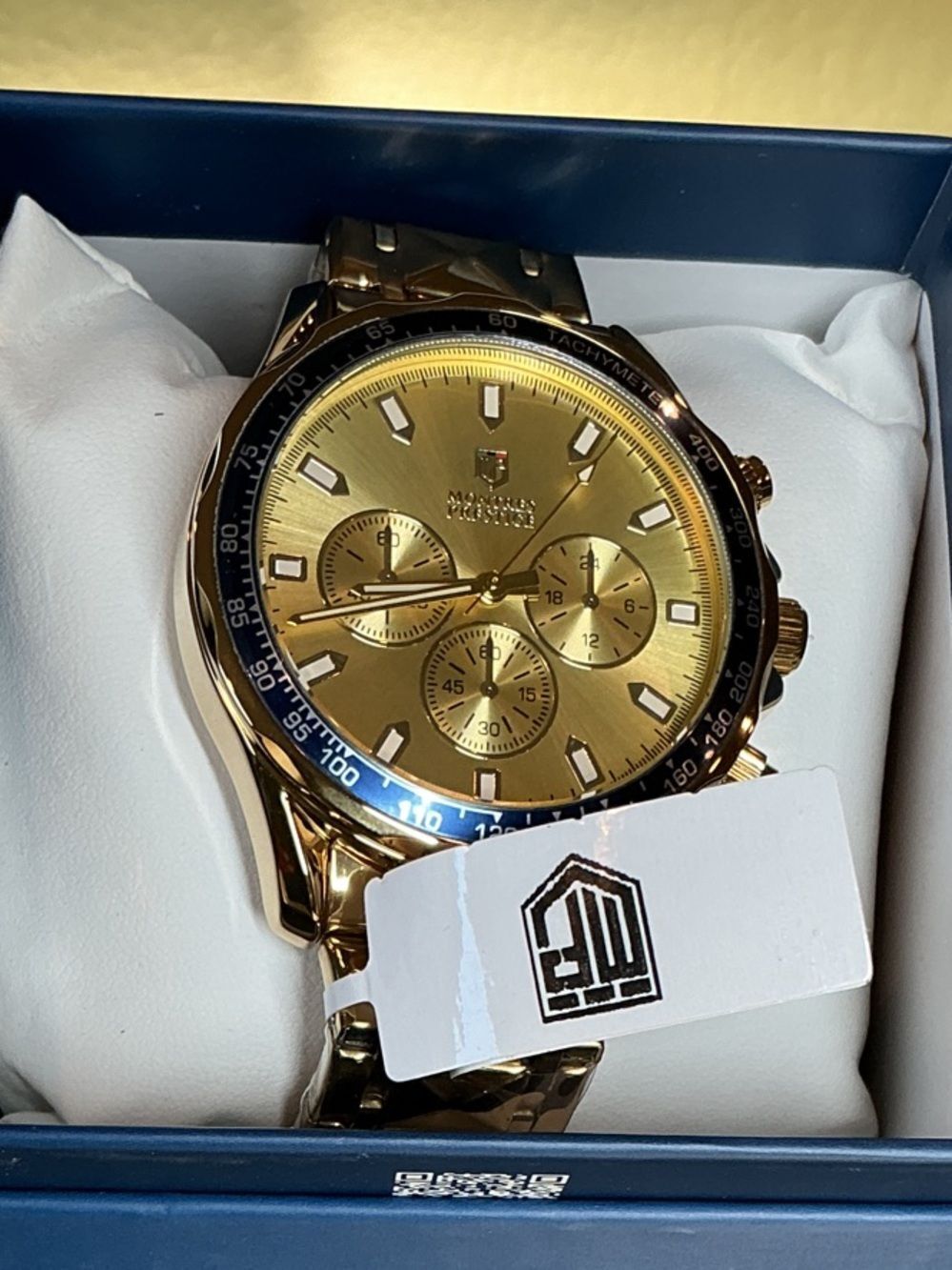 Invicta Gold and Blue Men's Chronograph Watch